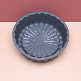 Silicone Round Pan Charlotte Cakes Baking Pan Sponge Flan Mold Strawberry Shortcake Baking Pan Kitchen Silicone Moulds - gray