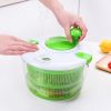 Vegetable Fruit Dehydrator Salad Useful Multifunctional Household Quickly Dryer Basket Shake Plastic Kitchen Tool Spinner - GREEN-B