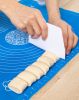 Non-Stick Silicone Dough Rolling Mat Sheet, Kneading Rolling Baking Pad with Measurement Scale Pastry Baking Mat Tool - Blue