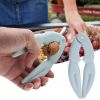 1pc Multifunctional Crab Claw Clamps Walnut Clamps; Suitable For Kitchen Or Outdoor Camping - Blue