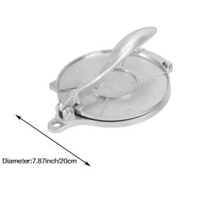 1pc Manual Pastry Press; Mexican Pasta Press; Kitchen Utensils For Home; Restaurant; 7.87"×7.87" 6.3"×6.3" - Silvery 7.87inch