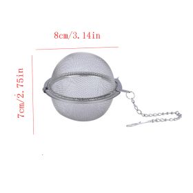 1pc/3pcs; Stainless Steel Seasoning Ball; Household Tea Ball - Medium