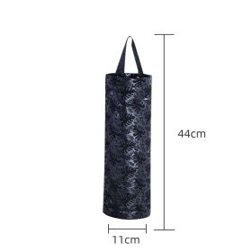 Wall-mounted garbage bag storage bag home kitchen plastic sorting bag portable extraction bag storage artifact - black