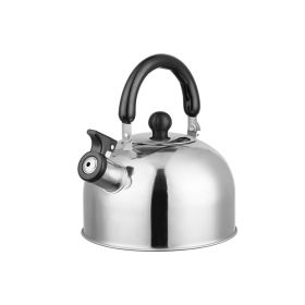 Camping Kitchen Office Use Stainless Steel Whistling Tea Kettle  - Silver - Tea Kettle