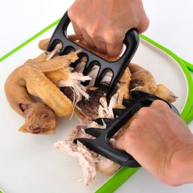 Maunal Bear Claw Meat Shredder Barbecue Fork Pork Separator Fruit Vegetable Slicer Cutter Kitchen Cooking BBQ Grill Accessories - 1pair