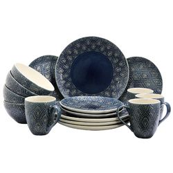 Elama Kali 16-Piece Dinnerware Set - EL-KALI