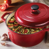 Tramontina Enameled Cast Iron 6.5 Quart Round Dutch Oven, Red - Tramontina