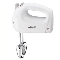 Brentwood 5-Speed Hand Mixer (White) - HM-45