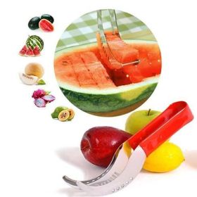 WOWZY RED/STELL Watermelon or any Melon Slicer and Cake With Mellon Baller And Fruit Carver - Wowzy - All Steel