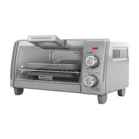 Crisp 'N Bake Air Fry 4-Slice Toaster Oven, Silver & Black - Silver & Black