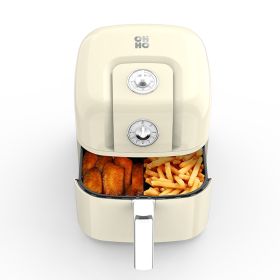 OHHO, Household Multifunctional Air Fryer, OH-AFM07, Low-fat Healthy Fryer, Accurate Temperature Control, Double Color, 7.5L - Milky yellow