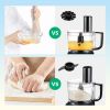 Multifunctional 600W 10Cup Classic Compact Food Processor Chef Machine Mixer Blender - black