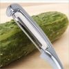 Peeler Ultra Sharp Blades Zinc Alloy Peeling Carrot Peeler Potatoes Fruit Planning Plane Swivel Tools Kitchen Gadget Tool - stainless steel