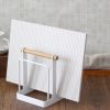 Chopping Board Metal Rack Kitchen Storage Organizer - White