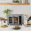 New Gourmia 6-Slice Digital Toaster Oven Air Fryer with 19 One-Touch Presets, Stainless Steel - Gourmia