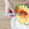 Steel Fruit Digger Cutting Watermelon Artifact Fruit Ball Digging Ball Ice Cream Round Spoon Fruit Cutting Carving Knife - Green