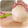 Steel Fruit Digger Cutting Watermelon Artifact Fruit Ball Digging Ball Ice Cream Round Spoon Fruit Cutting Carving Knife - Green