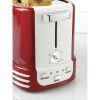 Nostalgia NRTOS2RR Retro 2-Slice Bagel Toaster, Red - Nostalgia