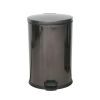 Better Homes & Gardens 10.5 Gallon Trash Can, Oval Kitchen Trash Can, Black Stainless Steel - Better Homes & Gardens