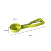 Cookie Dough Scooper Ice Cream Scooper Non-Stick Anti Freeze Quick Release Melon Ballers Watermelon Ballers Mango Ballers Kitchen Gadget Tools - green