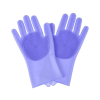 1 Pair Dishwashing Cleaning Gloves Magic Silicone Rubber Dish Washing Glove For Household Scrubber Kitchen Clean Tool Scrub - Green - 1 Pair