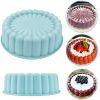 Silicone Round Pan Charlotte Cakes Baking Pan Sponge Flan Mold Strawberry Shortcake Baking Pan Kitchen Silicone Moulds - Pink