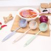 1pc 2 In 1 Filter Spoon Soup Spoon Leak Spoon Long Handle Plastic Large Spoon Hot Pot Spoon Eco-Friendly Kitchen Utensil - Green