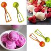 Cookie Dough Scooper Ice Cream Scooper Non-Stick Anti Freeze Quick Release Melon Ballers Watermelon Ballers Mango Ballers Kitchen Gadget Tools - green