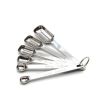 Stainless Steel 6 PCS Square Measuring Spoon Set Scale Teaspoon Baking Tools Kitchen Gadget Tool - 6-PC