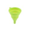 Collapsible Funnel Silicone Water Sand Oil Rice Seeds Wine Whisky Funnel Foldable Kitchen Funnel 100% Food Grade Silicone - green