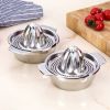 1pc Stainless Steel Lemon Squeezer; Juicer With Bowl Container For Oranges Lemons Fruit; Portable Orange Juicer; Kitchen Tools - 1