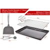 Cookie Sheets Non-stick Baking Sheet Set With Non-stick Jelly Roll Pan;  Rack;  Cookie Scoop;  Spatula - Cookie Sheets