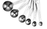 Stainless Steel 6-Piece Measuring Spoons Baking Cooking Tool - Silver