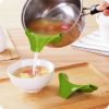 Silicone Funnel Pour Spout Pot Round Deflector Edge Kitchen Tools - green