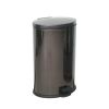 Better Homes & Gardens 10.5 Gallon Trash Can, Oval Kitchen Trash Can, Black Stainless Steel - Better Homes & Gardens