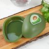 1pc Avocado Saver; Plastic Avocado Keeper; Reusable Avocado Holder Container For Refrigerator Storage Fresh Keeping - Green