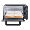 Mainstays 4 Slice Toaster Oven with 3 Setting, Baking Rack and Pan, Black, New - Mainstays