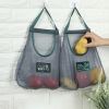 Hanging Kitchen Storage Mesh Bags, Reusable Kithchen Grocery Bags Large Capacity Shopping Bags for Fruits Vegetables - Medium