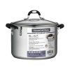 Tramontina Lock-N-Drain Stainless Steel 6 Quart Covered Stock Pot, 3 Count - Tramontina