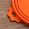 1pc 3 In 1 Reusable Food Storage Keep Fresh Tin Cover Cans Cap Pet Can Box Cover Silicone Can Lid Hot Kitchen Supply Mould Proof Hot - Orange