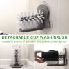 2 In 1 Cleaning Brush Cup Glass Cleaner Bottles Brush Suction Wall Lazy Brush Removable Washing Tools Kitchen Clean Accessories - 3PCS - China