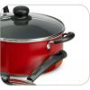 Primaware 18 Piece Non-stick Cookware Set, Steel Gray - Red