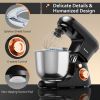 5.3 Qt Stand Kitchen Food Mixer 6 Speed with Dough Hook Beater - black