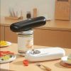 Electric Can Opener, Labor-Saving Kitchen Tool Creative Canning Knife Automatic Cap Screwer Bottle Opener Multifunctional Cap Opener - black