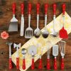 Frontier Collection 15-Piece All in One Kitchen Utensil Set, Red - Red