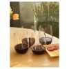 Plastic Wine Glasses Set of 4 (15oz), BPA Free Tritan Hammer Wine Glass Set, Unbreakable Red Wine Glasses, White Wine Glasses - as Pic