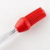 Silicone Cooking Brush Baking Roasting Grilling Baster with Marinade Needles for Turkey, Beef, Pork, Chicken - Red