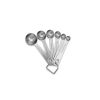 Stainless Steel 6-Piece Measuring Spoons Baking Cooking Tool - Silver