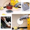 6 Pieces Non-Slip Pot Holders Heat Resistant Insulation Oven Mitts Kitchen Baking Tool - Gray