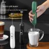 Handheld Electric Milk Frother Egg Beater Maker Kitchen Drink Foamer Mixer Coffee Creamer Whisk Frothy Stirring Tools - Black